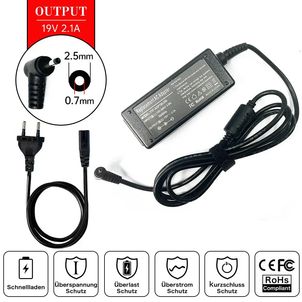 Laptop Accessories Shop - 19V 2.1A 2.5 مللي متر *