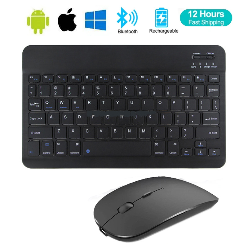 Laptop Accessories Combo - لوحة مفاتيح لاسلكية وماوس ، بلوتوث