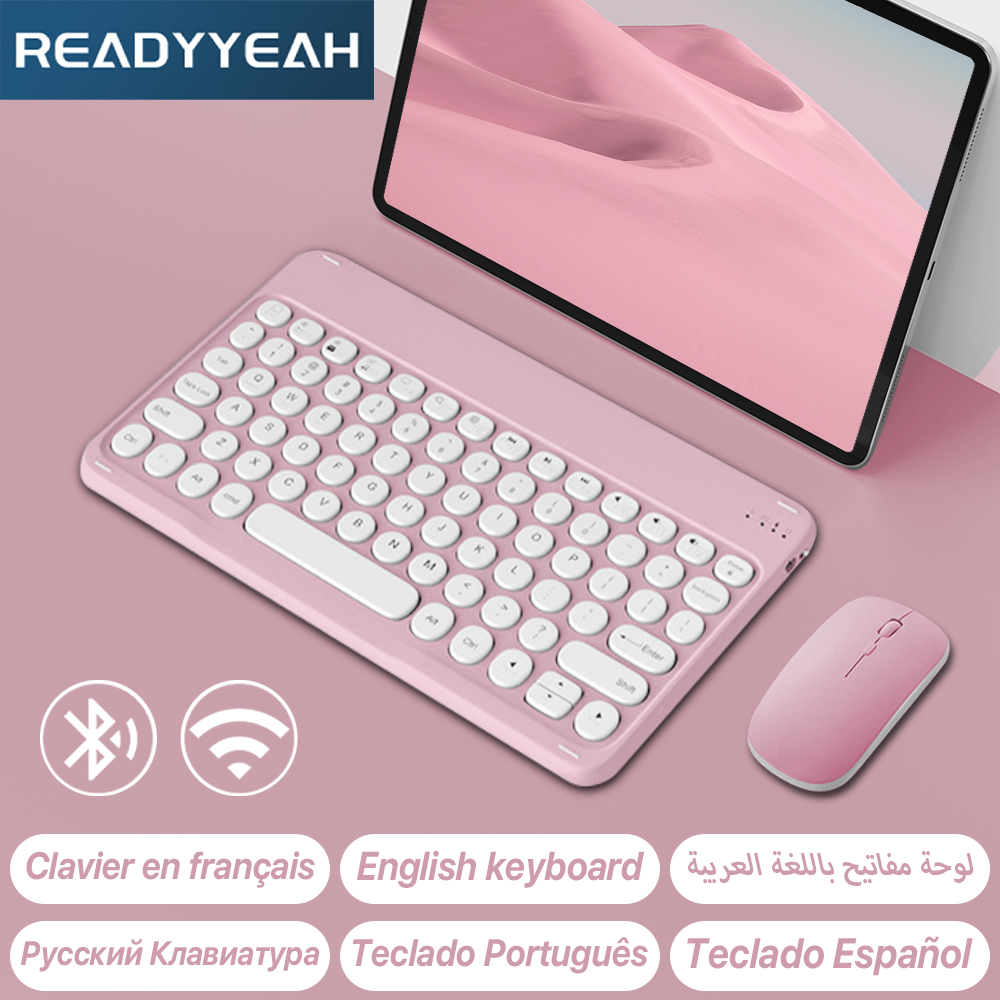 Laptop Accessories Combo - لوحة مفاتيح لاسلكية بلوتوث وماوس لأجهزة