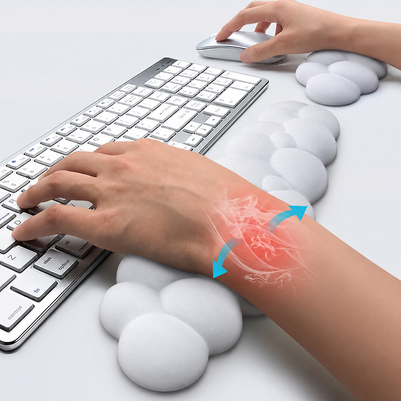 Wrist Rest Gel - لوحة ماوس مع مسند للمعصم، لوحة