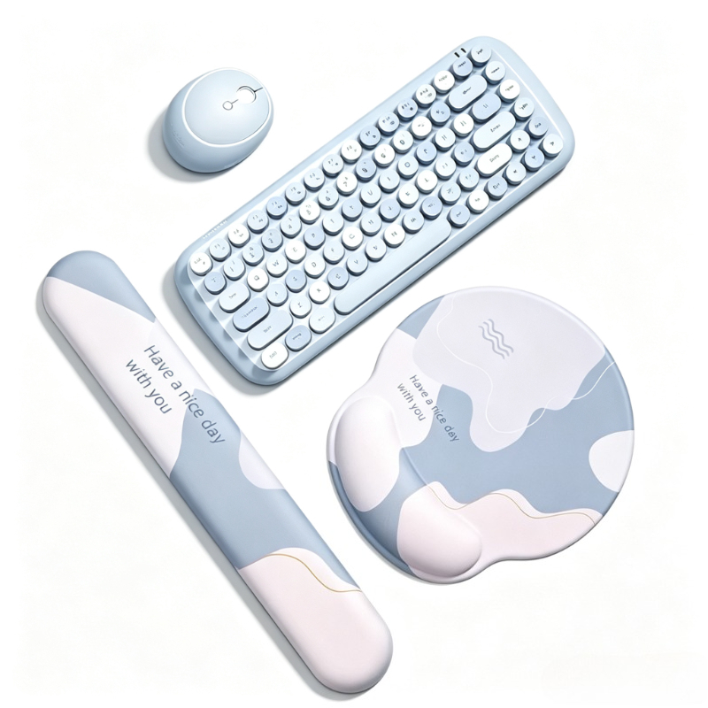 Wrist Rest Gel - لوحة ماوس من السيليكون مع مسند