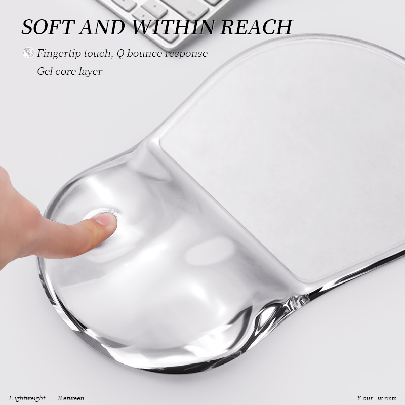 Wrist Rest Gel - لوحة ماوس جل لتخفيف آلام المعصم،