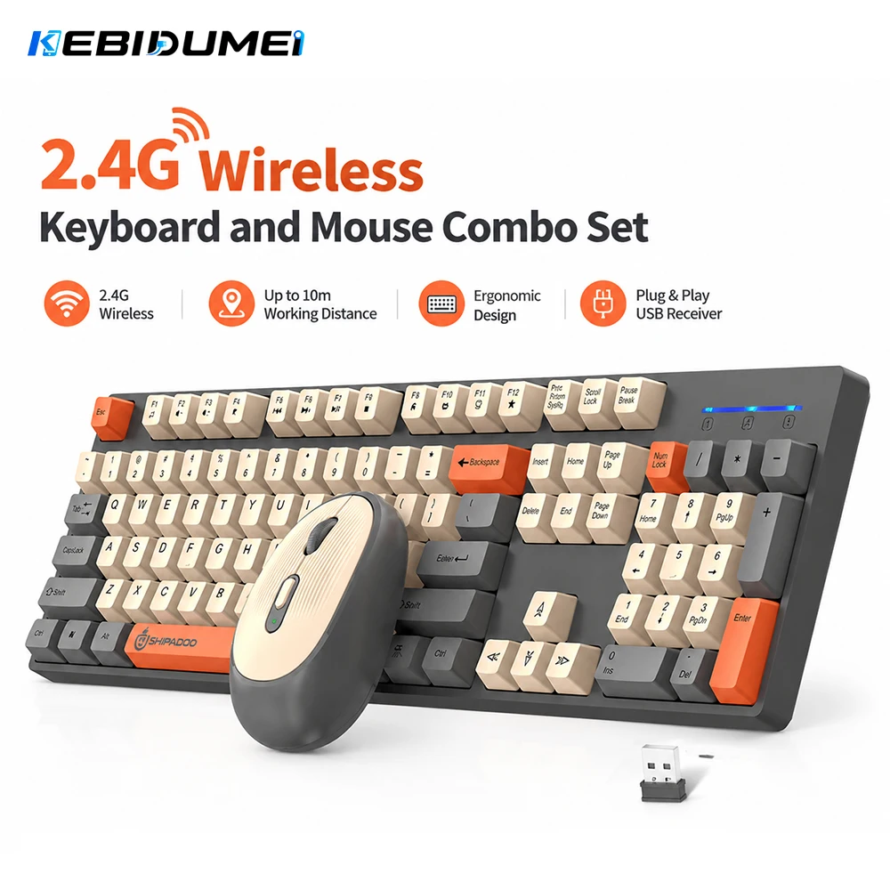 Laptop Accessories Combo - مجموعة لوحة مفاتيح وماوس لاسلكية من