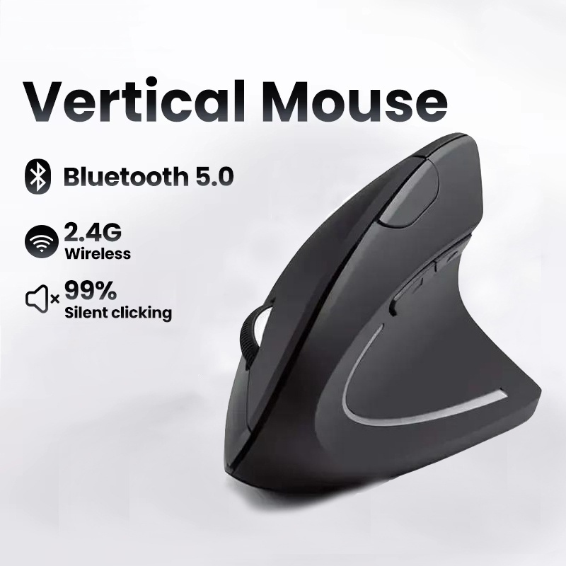 Laptop Accessories Kit - ماوس عمودي بصري صامت مريح للاستخدام