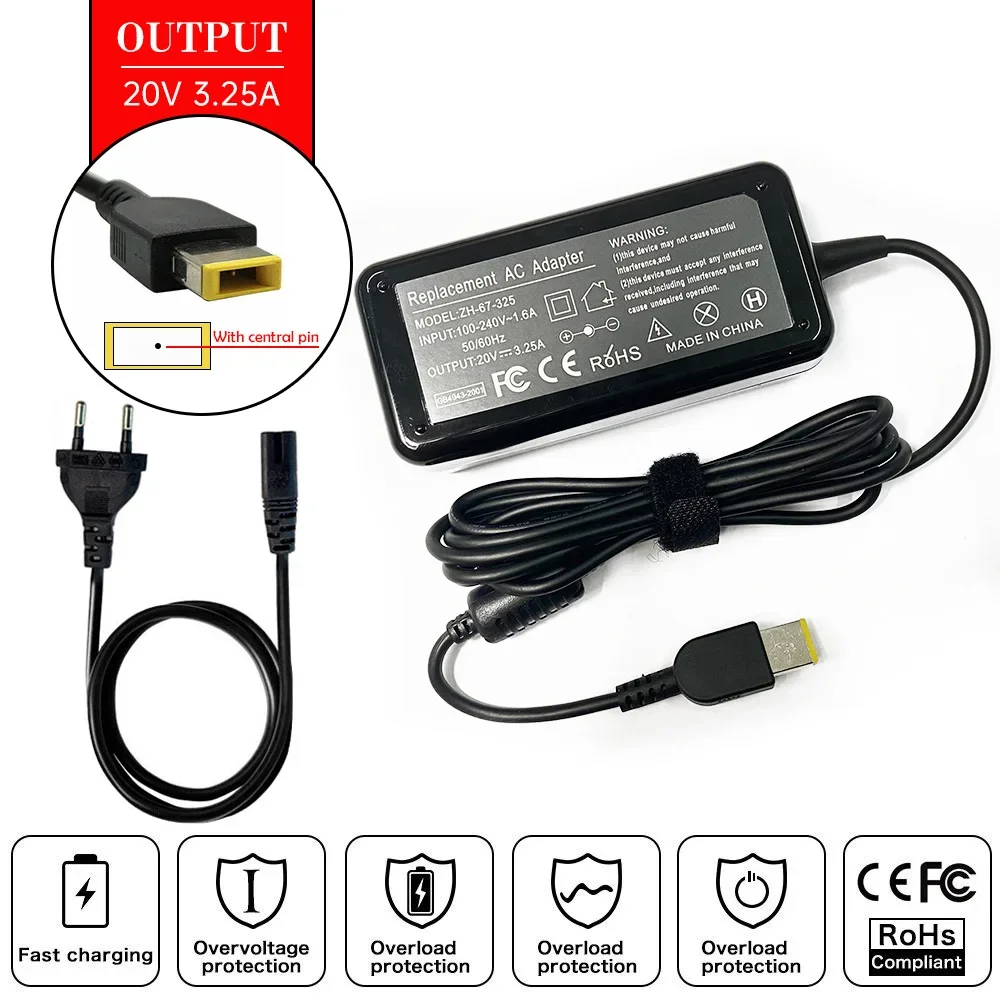 Laptop Accessories Shop - 20V 3.25A محمول AC محول شاحن