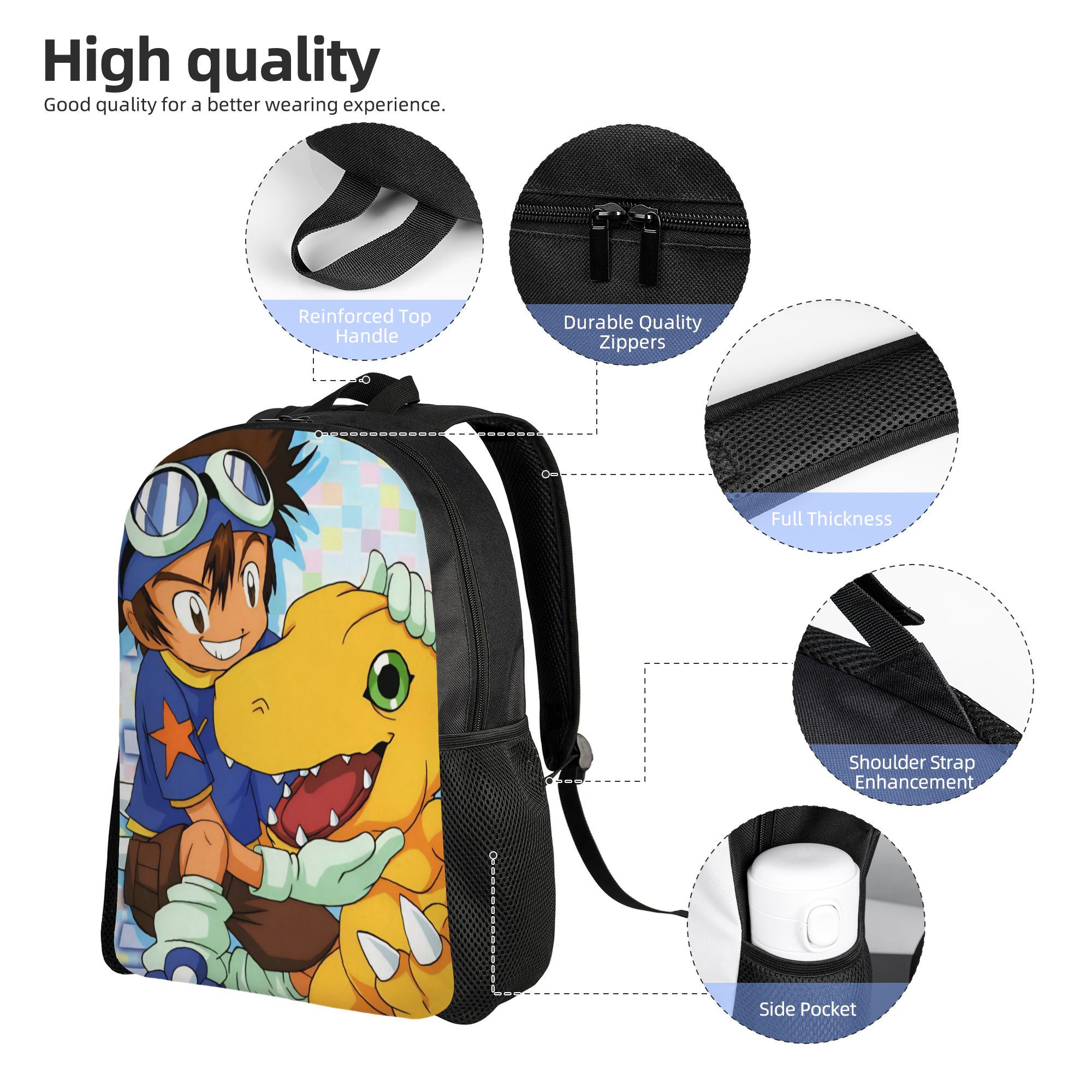 حقيبة ظهر كرتونية من Agumon Di - مراجعة Laptop Accessories Women وسعره