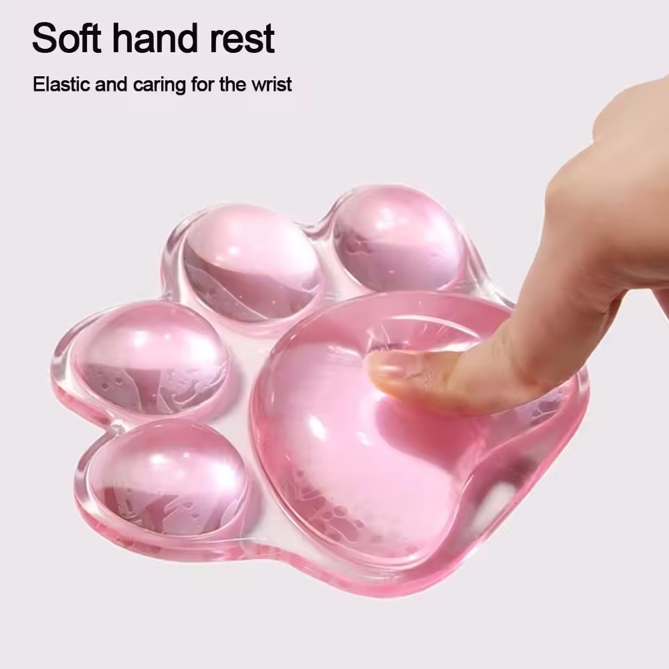 وسادة ماوس ألعاب لطيفة شفافة ب - مراجعة Wrist Rest Gel وسعره