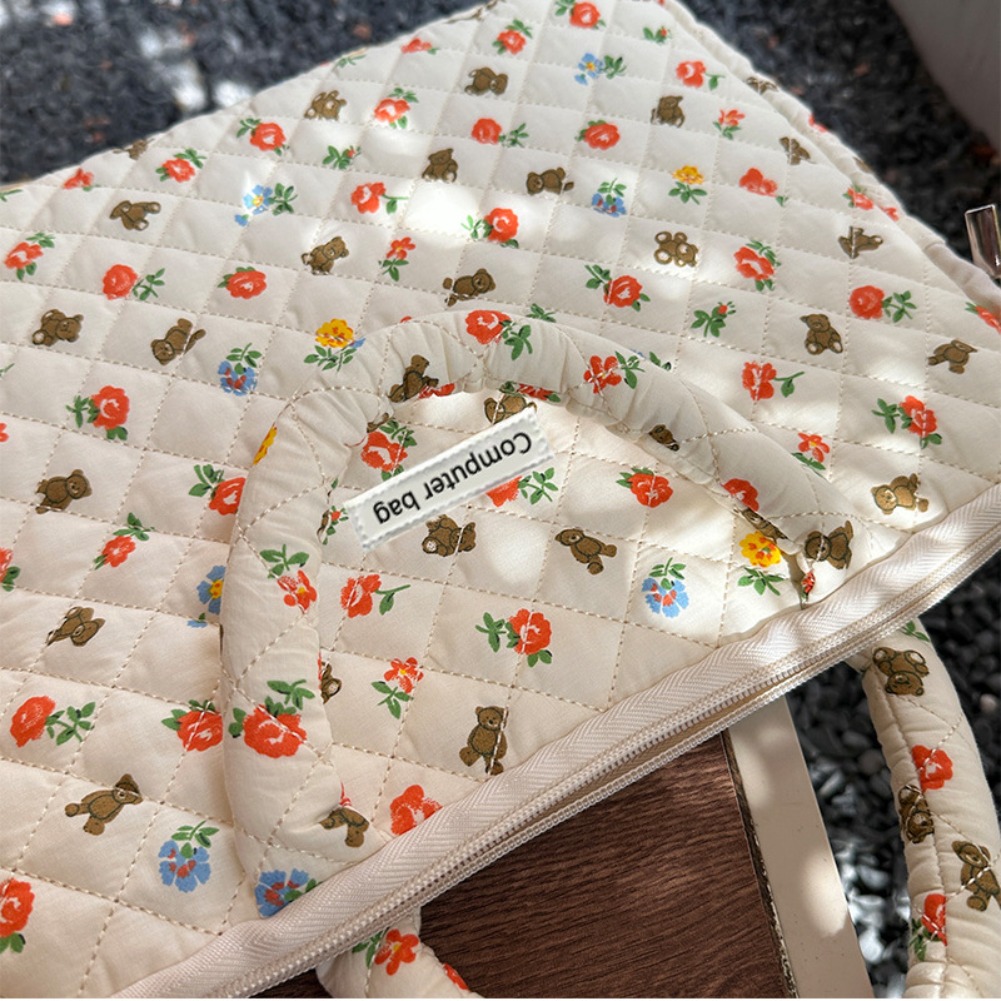حقيبة لابتوب كورية مزينة بالزه - مراجعة Laptop Accessories Women وسعره