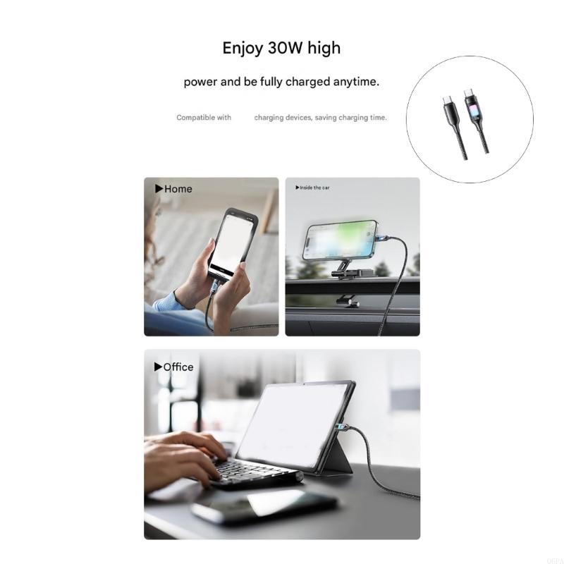 Q6PA USB C كابل شحن 30 واط توص - مراجعة Laptop Open Accessories وسعره