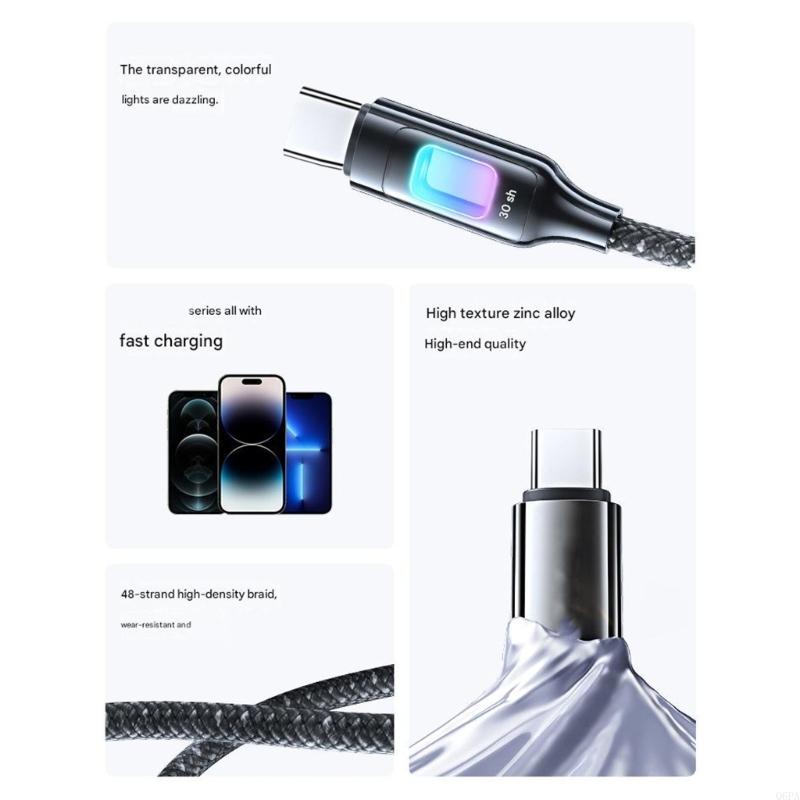 Q6PA USB C كابل شحن 30 واط توص - مراجعة Laptop Open Accessories وسعره