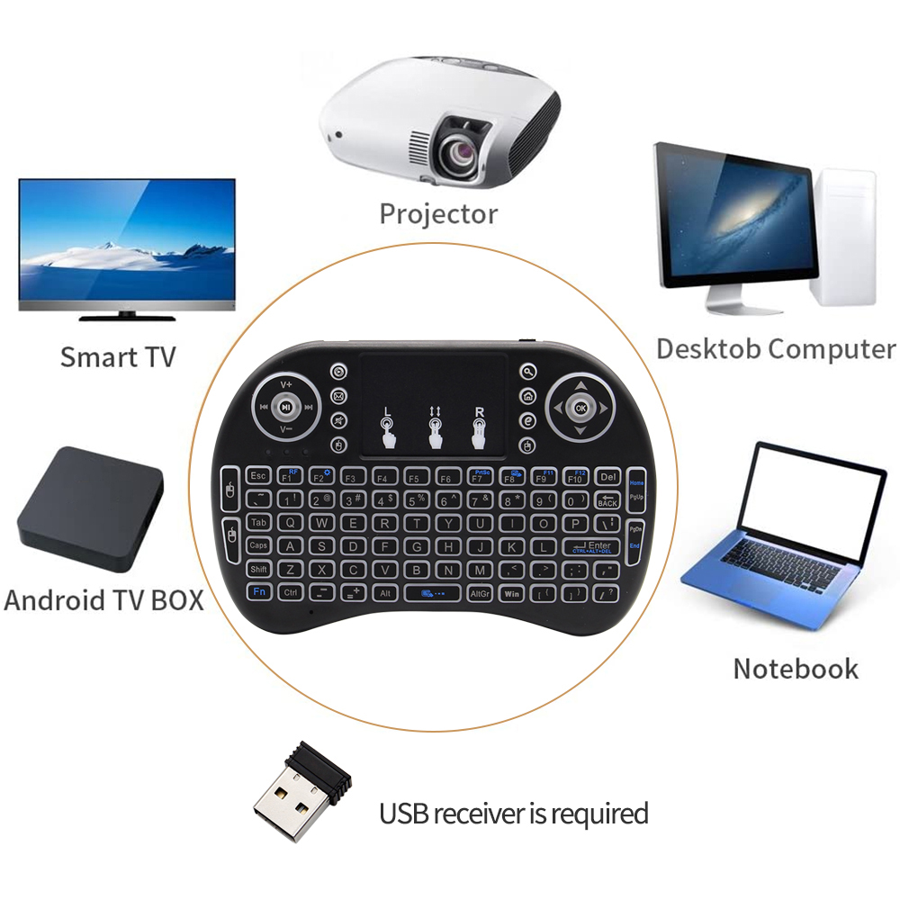 لوحة مفاتيح لاسلكية صغيرة بإضا - مراجعة Laptop Accessories Combo وسعره