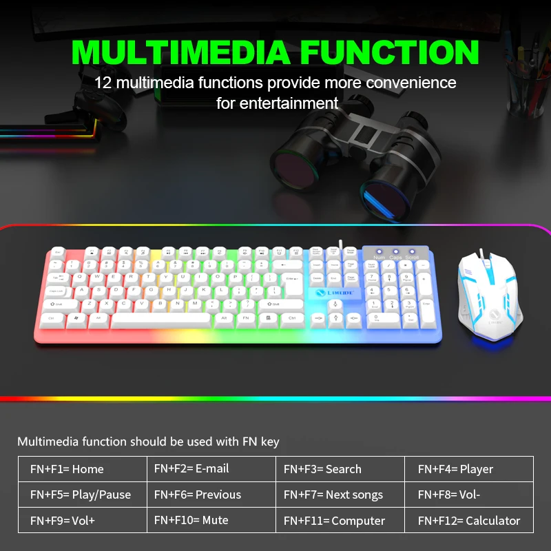 مجموعة ألعاب لوحة مفاتيح الألع - مراجعة Laptop Accessories Combo وسعره