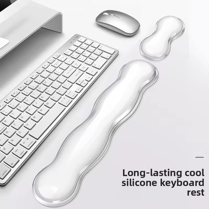 لوحة ماوس شفافة ودعامة للمعصم، - مراجعة Wrist Rest Gel وسعره
