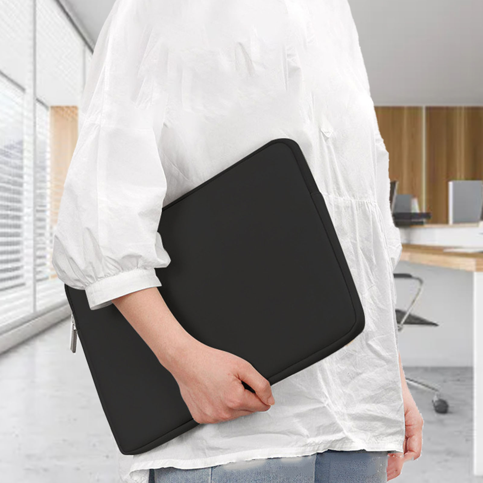 حقيبة كمبيوتر لوحي سوداء مقاوم - مراجعة Laptop Sleeve Neoprene وسعره