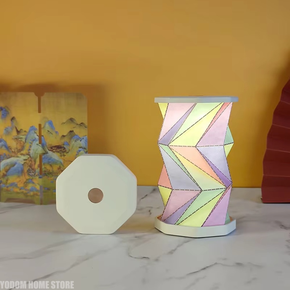مصباح ليلي دوار من الورق، إضاء - مراجعة Laptop Accessories Light وسعره