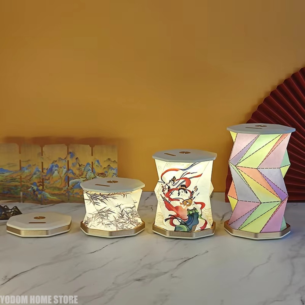 مصباح ليلي دوار من الورق، إضاء - مراجعة Laptop Accessories Light وسعره